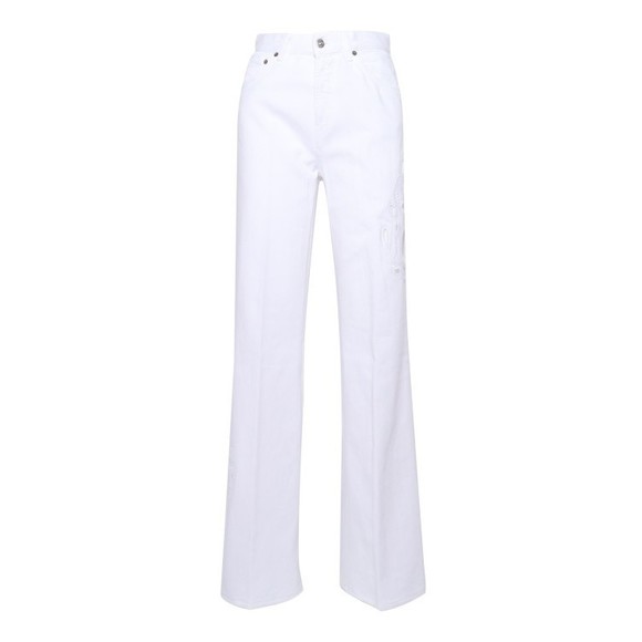 Dondup Amber Trousers With Embroidery On The Side - NWT - Picture 1 of 3